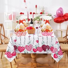 6/12pcs Valentine's Day Gift Basket, Hollow Basket With Bag And Bow, DIY Gift Basket Box Tray With Valentine's Day Decor - Multicolor - View 4