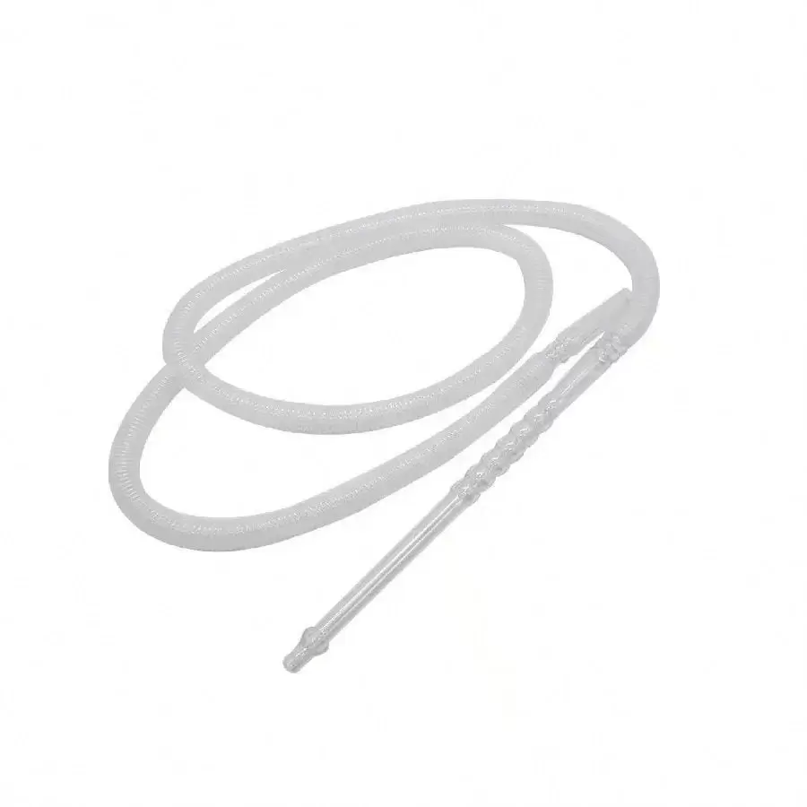 Disposable Washable 72" Long Handle Hookah Medical Hose Fakher Starlight White Color Pack Of 1 - White - View 1