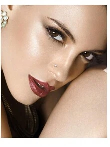 10pcs 20G Stainless Steel Nose Rings, Screw Nose Piercing Jewelry, 2mm Nose Rings For Women - Silver - View 2