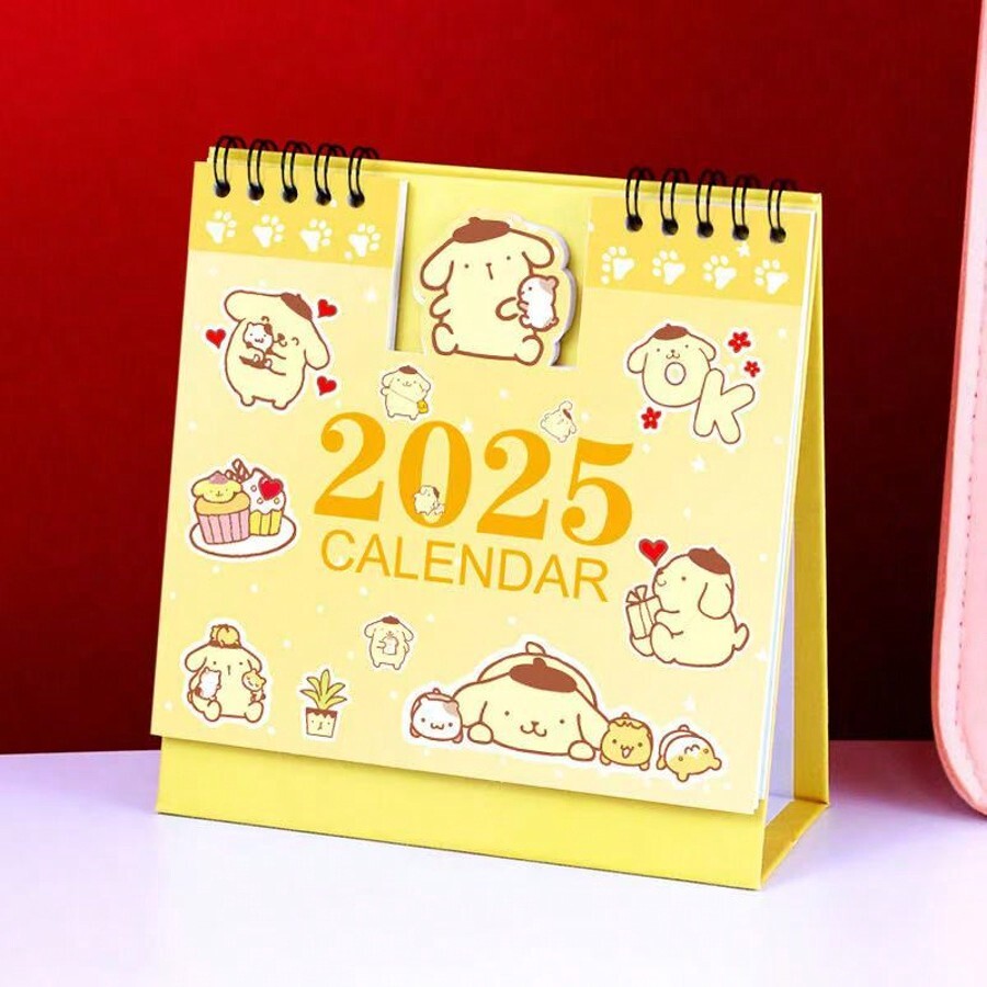 Sanrio 1PC 2025 Sanrio Cute Character Desk Calendar Your Favorite Character Design For Home Or