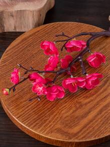 1PC/3PCS Autumn Artificial Plum Blossom Flowers Valentine's Day Gifts Bundle Decoration Wedding Decoration Bride Handheld Flower Wrist Flower Breast Material Home Dining Room Bedroom Vase Decoration Flower Bundle DIY Birthday Party Cake Material New Year Decoration Material Shooting Props Graduation