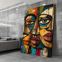 African Abstract Art Canvas Prints,1 PC Keyword Wooden Framed Canvas Painting - Thickness 2. 25cm/0. 9inch, Home Gift Decoration Room Decoration Aesthetic Wall Decoration Art Perfect Gift Autumn And Winter Wall Decoration Living Room Decoration Bedroom Decoration Kitchen Decoration Entry Decoration Bathroom Decoration Direct Wall Painting High Quality Wall Painting Poster - Nhiều màu - Xem 2