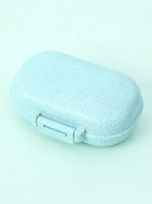 1 Stück tragbarer 4-Fach Pillenorganizer, abnehmbarer Medikamentenspender für die Reise - Verschiedenfarbig - Übersicht 9