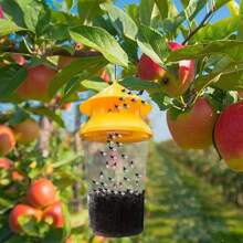 Trampas reutilizables para moscas con cebo, bolsas captoras de moscas, confiables y resistentes para usar al aire libre en pastizales, huertas, graneros, granjas, jardines y establos