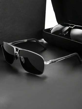 1 件日夜两用变色太阳镜，男士偏光驾驶眼镜，防眩光，防紫外线，高清海滩配件太阳镜太阳镜遮阳镜适合夏季海滩度假、户外、旅行