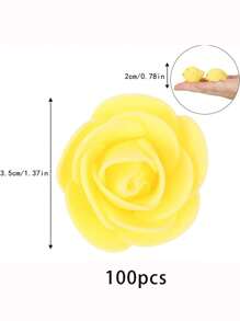 50pcs/100pcs/200pcs/500pcs Bulk Mini Foam Roses, Artificial Miniature Fake Rose Heads For DIY Craft, Wedding Bouquets, Center Pieces, Party Decoration