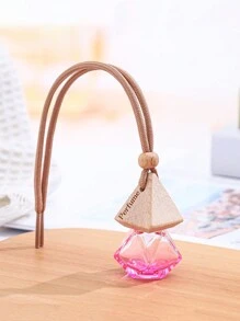1pc 8ml Multi-Color Mini Fragrance Vial Glass Bottle, Empty Transparent Hanging Decoration Bottle For Car Decor Or Refilling