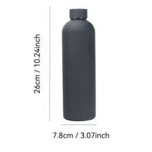 Taza de boca estrecha de acero inoxidable estilo estadounidense de 17/25oz500/750ml, botella de agua aislada al vacío portátil, termo deportivo con gran capacidad para senderismo y escalada, ideal para fiestas y regalos, de vuelta al colegio