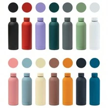 Taza de boca estrecha de acero inoxidable estilo estadounidense de 17/25oz500/750ml, botella de agua aislada al vacío portátil, termo deportivo con gran capacidad para senderismo y escalada, ideal para fiestas y regalos, de vuelta al colegio
