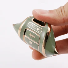 Key Fob Cover Case With Keychain For For Accord For Civic For Fit For CR-V For Crosstour Auto Accessories Exquisite High-End Keybag Suitable For Both Men And Women - Square Full Diamond Buckle - View 6