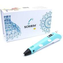 P1 3D Printing Pen With Display - Includes 3D Pen, 3 Starter Colors Of PLA Filament, Stencil Book + Project Guide, And Adapter - 1 - 查看 2