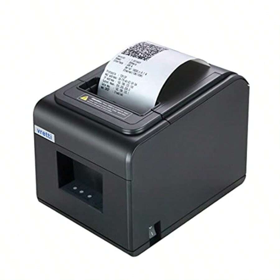 Thermal Receipt Printer 3'1/8 80mm Direct Thermal Printer USB Serial LAN Port POS Printer ESC POS Command Cash Awer - USB+Serial+Lan - View 1