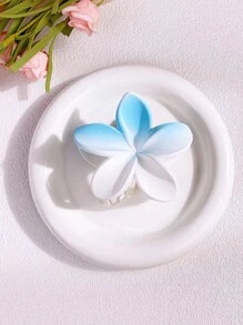 1pc/6pcs Geometric Pattern Casual Party Cute ABS Plastic Ombre Splicing Floral Hair Clips, Matte Texture, Hair Barrettes For Women