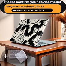 4 种设计选项兼容笔记本电脑保护套，适用于 MACBOOK Air 13 英寸 2022 2021 2020 2019 2018 A2337 M1 A2179 A1932 Retina 显示屏，带触摸 ID、保护壳和键盘，具有底部通风、防震和时尚设计