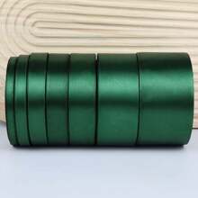1pc 25 Yards Dark Green Satin Ribbon For DIY Crafts Gift Wrapping Bows Party Wedding Christmas Decorations