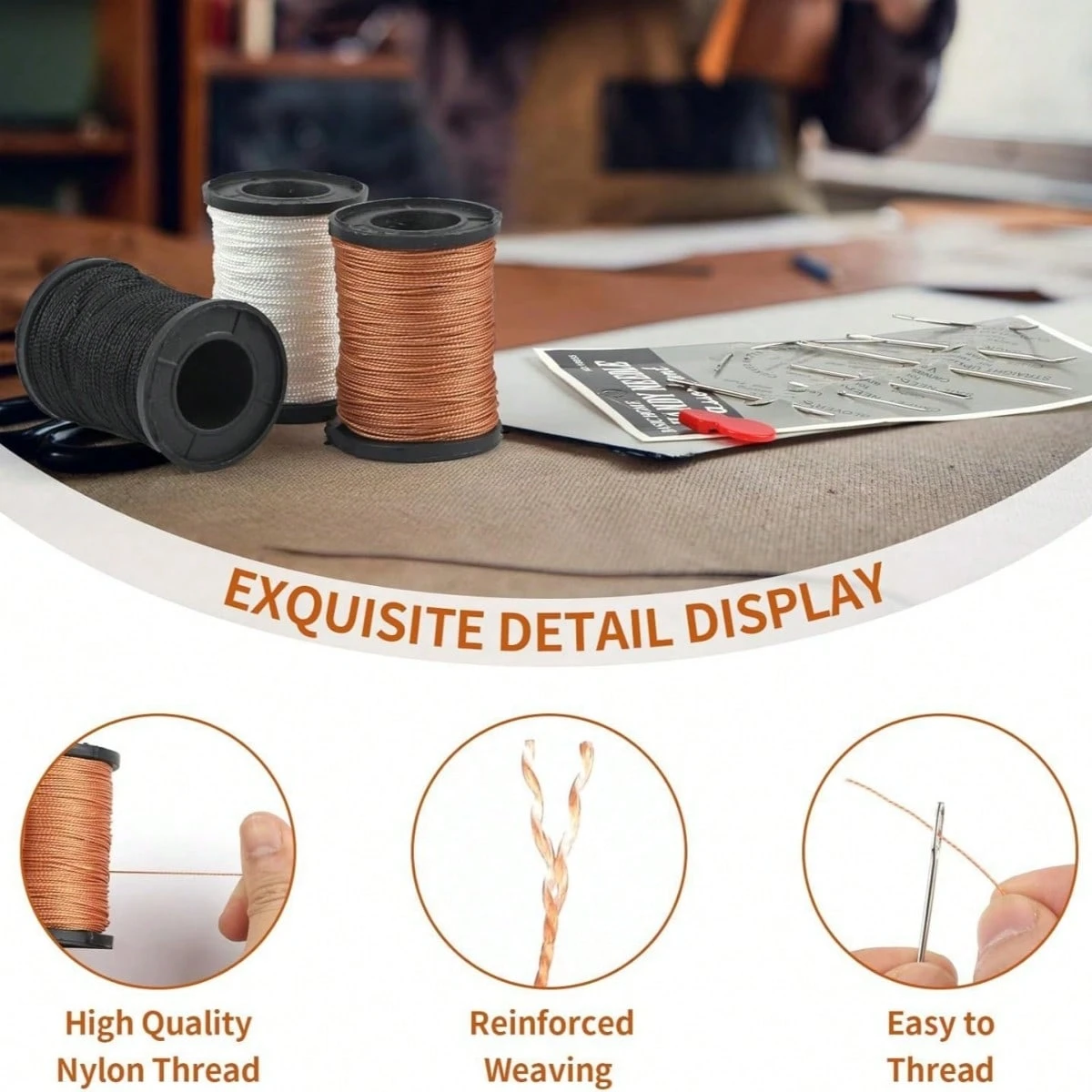 Kit Punteruolo Per Cucito Pelle Yibuy – Attrezzo Manuale In Metallo Dorato/argento, Impugnatura Girevole Per Cambiare Ago. Per Riparare Scarpe, Borse, Cinture, Tela.