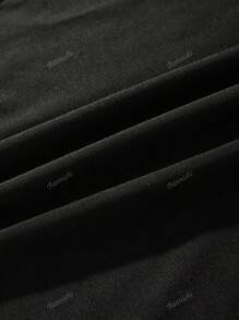 Maglietta casual versatile a tinta unita con collo rotondo e maniche corte