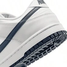 Nike Dunk Low Retro White Midnight Navy DV0831-111 Men's Fashion Sneaker New - trắng - Xem 6