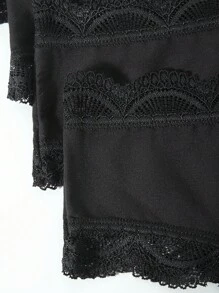 10 pièces, String fin noir en dentelle pour femmes, string en dentelle romantique à nœud, sexy et pour jeunes filles. Ensembles de strings confortables, doux et respirants