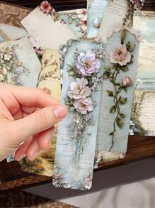 30pcs Vintage Landscape Bookmarks, Exquisite And Eye-Catching, Suitable For Reading, Books, Diaries, Etc. Can Be Used As Decorative Markers, Personalized Creative Cards, Paper Bookmarks, School Supplies, Essential For Back To School Season - Multicolor - View 4