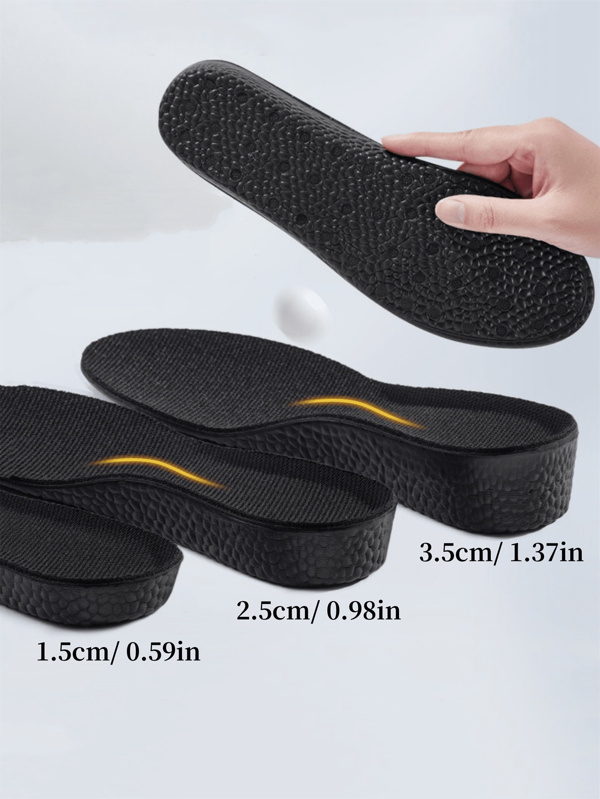 1 Pair Full Length Cushion Sports Insoles, Breathable, Shock Absorbing, Comfortable, Invisible Unisex Shoe Inserts