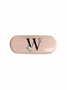 1pc Creamy/Monet-Style Solid Color Glasses Case, New And Simple Design, Convenient And Portable With Waterproof And Dustproof Function