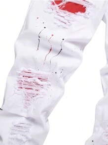 Mukdecu Men's Slim Fit Ripped Jeans