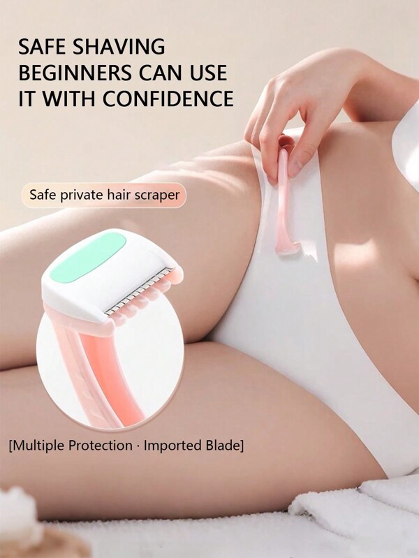 3/1pc Stainless Steel Bikini/Body Hair Removal Razor, Suitable For Armpit, Leg And Bikini Area, Unisex, Hair Products And Accessories For Barber Salon Beauty Travel Essentials