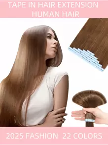 无缝接发胶带真人发直发接发皮纬粘合胶沙龙品质女士 20 件/30 克万圣节服装 - S6 - 查看 3