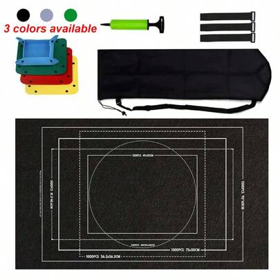 1 conjunto de quebra-cabeça de armazenamento de feltro de pergaminho PuzzleMat adequado para 1500-3000 peças de quebra-cabeça adulto preto cinza verde várias especificações disponíveis acessórios de quebra-cabeça