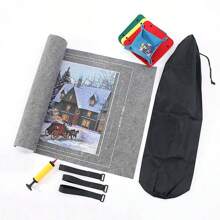 1 套拼图收纳卷轴毛毡拼图垫适用于 1500-3000 件成人拼图黑色灰色绿色多种规格可选拼图配件