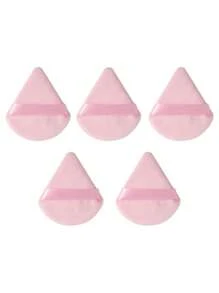 1/27件粉色化妆海绵套装，可重复使用化妆粉扑，化妆工具套装，美妆蛋，包含：2个化妆头带，1个卸妆头带，5个化妆海绵，2个化妆粉扑，12个迷你化妆粉扑，5个三角形化妆粉扑，5个迷你美妆蛋，3片卸妆棉，便携式旅行化妆工具包，赠品，旅行，平价好物，旅行必备 - 粉色 - 查看 11