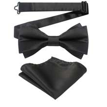 1pc Solid Color Polyester Bow Tie, All Seasons - Multicolor - View 2