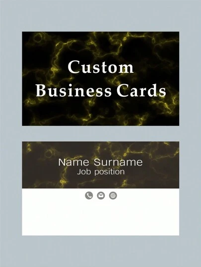 100/200/500/Pcs Custom Business Cards With Logo Text, Personalized Business Cards Customizable Double Sided Printed Business Loyalty Cards, High-End Customized Waterproof-Laminated Business Cards, 300gsm Copperplate Paper For Business/Work/Office, For School, School Supplies, For Teenagers, Junior High School Students, Middle School Students, High School Senior High School Students, College Students, University Students, Freshman, Sophomore, Underclassmen