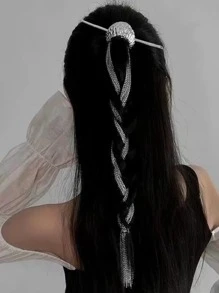 女士优雅金属新月形发夹，适合日常和派对佩戴，四季皆宜，可作发髻、发髻器、发饰、发型发夹，也是学校、大学、发饰、头部饰品和女士发饰的理想之选。