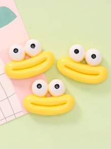 10/30/50pcs Random Mixed Funny Sausage Mouth Shiny Resin Cabochons, DIY Hairpin Headband Decor,Phone Case Accessories - Regular - View 4