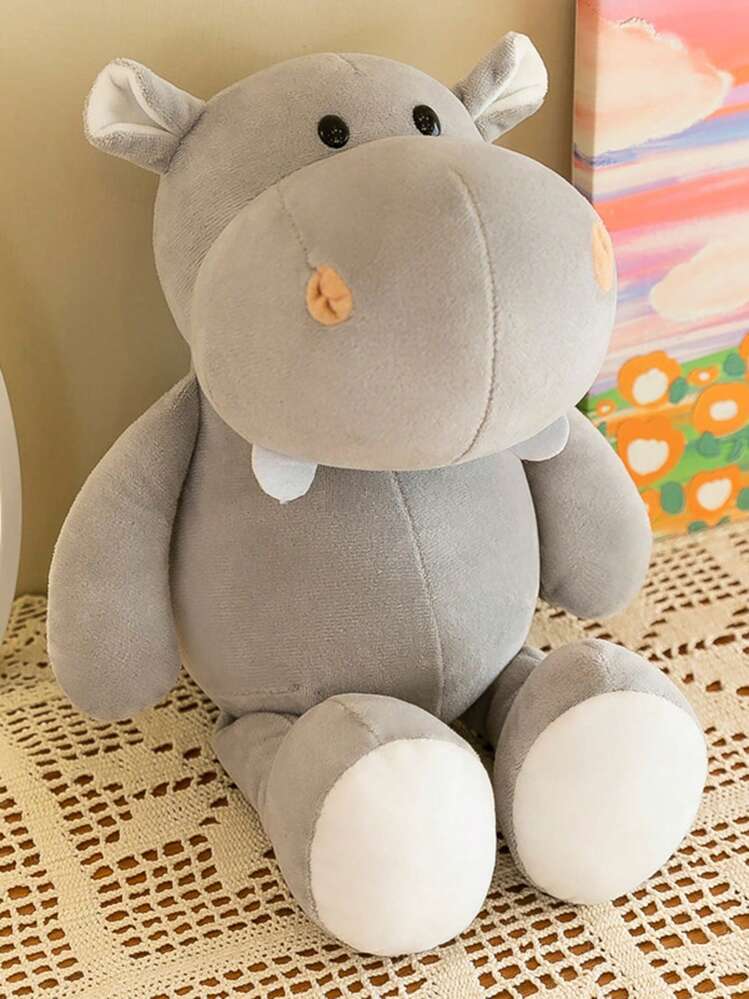 1个25厘米/9.84英寸毛绒动物玩偶 - 丛林动物玩具套装，包含大象、狮子、老虎、狐狸、猴子、斑马、长颈鹿、河马、犀牛、大猩猩、豹子、浣熊等丛林动物，丛林之王。超级可爱的卡通动物毛绒玩具，派对、圣诞节的最佳礼物。 - 彩色 - 查看 16