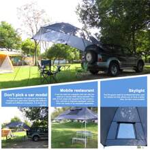Conto auto grigio blu, camper esterno, tenda posteriore, tenda - Blu - Visualizzare 2