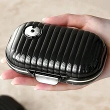 1pc Portable Pill Box Travel Seven Days 7 Grid Sub-Packaging Pills Sealed Storage Box Pill Organizer - Multicolor - View 12