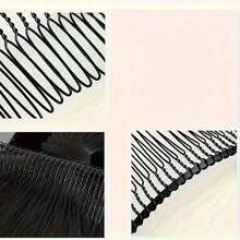 5 Stücke einfache Haarklammern aus Legierung für Damen - einfarbig, wellenförmiges Design, geeignet für Pony und unordentliches Haar, rutschfeste rechteckige Haarzubehör, Haarstyling
