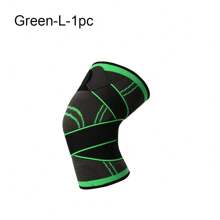 1 miếng đệm đầu gối thể thao ngoài trời S/M/L/XL cho nam nữ, miếng đệm đầu gối thể thao đàn hồi chịu áp suất, hỗ trợ đồ tập thể dục, bóng rổ, bóng chuyền, phụ kiện phòng tập, hỗ trợ đầu gối - màu xanh lá - Xem 4