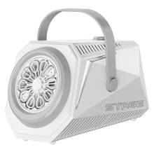 Máquina de Bolhas com Luz de LED, Adequada para Brincadeira com Água Interior/Exterior, Soprador de Bolhas Portátil, Presente de Festa e Aniversário (Baterias e Líquido de Bolhas Não Incluídos)