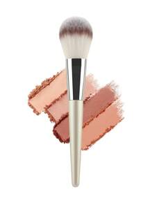 1 Large Loose Powder Brush Foundation Brush Soft Makeup Brush Beginner Makeup Tool Soft-Bristle Contouring Brush - Silver - View 11