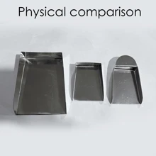 1pc Stainless Steel Jewelry Scoop - Mini Square Beading Scoop, Crafted Jewelry Scoop, Suitable For Round & Asymmetrical Beads