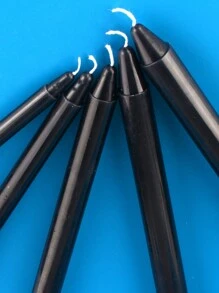 10 piezas de velas rectas puras negras sin olor y elegantes de diversos tamaños, para celebraciones, eventos, ceremonias, conmemoraciones, espiritualidad y meditación - Negro - Ver 4