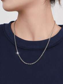 925 Silver Necklace For Men & Women, Fashionable Fine Jewelry Gift