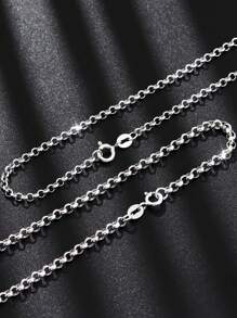 925 Silver Necklace For Men & Women, Fashionable Fine Jewelry Gift
