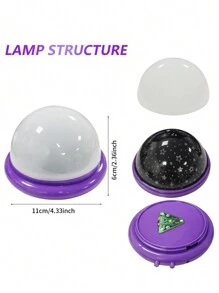 1 Pieza Luz Del Proyector De Estrellas Del Cielo Soñador, Lámpara Led Romántica Para La Noche, Regalo Para Navidad Y Vacaciones, Muestra Estrellas Y Luna