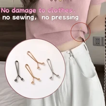 8pcs/16pcs/24pcs Invisible U-Shaped Waist Cincher Clips, Pants Waist Shortener Clips, No Sewing Required For Adjusting Waist/Hem/Cuff Length, Suitable For Clothing, Scarves, Curtains And Daily Use - Multicolor - View 7