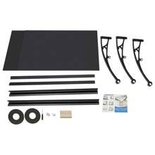 YUNRUX 200*60 Cm Sun Sail Wind Protection Front Door Arch Rain Shed Important Protection